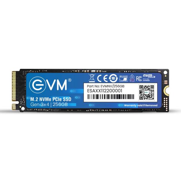 EVM M.2 NVMe Internal SSD (2280) - 3000MB/s Read - PCIe Interface Gen 3x4-4X Faster Than SATA SSD- 5 Year Warranty, (EVMNV/256GB)
