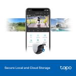 Tapo TP-Link C520WS 2K QHD 4MP Outdoor Pan/Tilt Security Smart Wi-Fi Camera,IP66 Weatherproof, AI Detection,360° Visual Coverage,Starlight Colour Night Vision