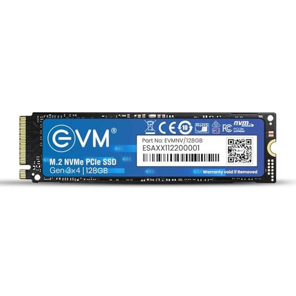 EVM M.2 NVMe Internal SSD (2280) - 1800MB/s Read - PCIe Interface Gen 3x4-4X Faster Than SATA SSD- 5 Year Warranty, (EVMNV/128GB)