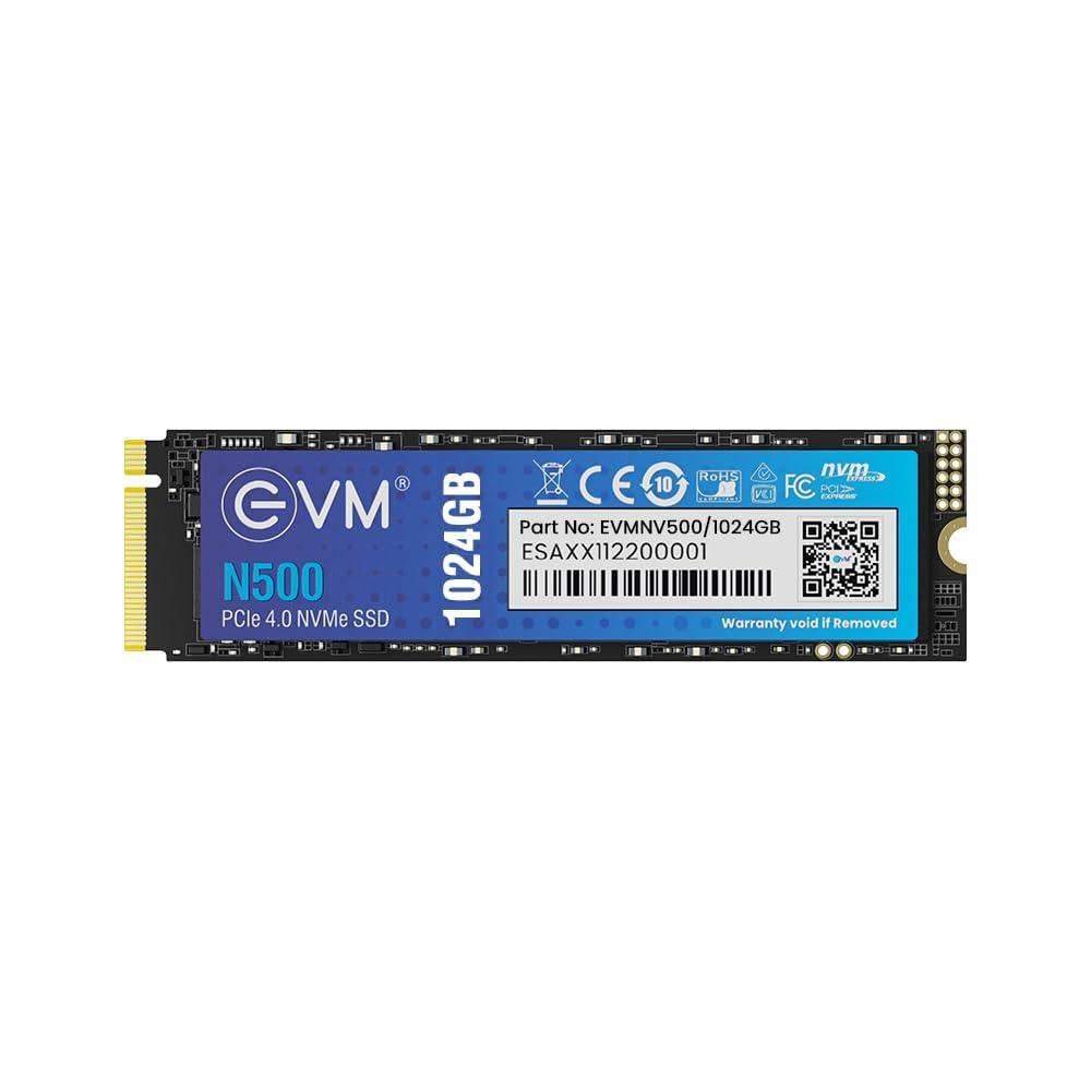 EVM N500 (Gen 4) NVMe Internal SSD - Ultra Fast Solid State Drive 5 Years Warranty - Ideal for Gaming & Tech Savvy Professionals (1024)