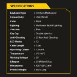 Ant Esports MK3400 V3 Pro Mechanical Gaming Keyboard