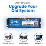 EVM M.2 NVMe Internal SSD (2280) - 1800MB/s Read - PCIe Interface Gen 3x4-4X Faster Than SATA SSD- 5 Year Warranty, (EVMNV/128GB)