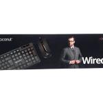 Coconut Cherry Wired K24 keyboard + M24 Mouse Combo with 104 Keys and a USB Mouse