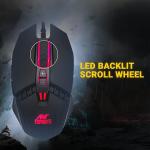 Ant Esports KM550 Backlit Gaming Membrane Keyboard-19 Anti GhostingKeys I Braided Cable with Rubberised Coating and 3200 DPI Optical Sensor I LED Backlit Scroll Wheel Mouse Combo