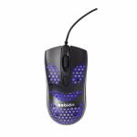 Zebion Jazzy Wired Gaming Mouse with Honeycomb Design, RGB Led Lights, Adjustable DPI 800/1000/1800, Lightweight and Ergonomic Design with Comfortable Feel, 1 Year Warranty, Black Color